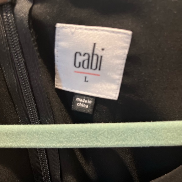 CAbi black blouson shell with zipper in back. Size large - Picture 4 of 4